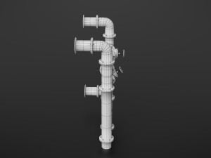 old pipes Model 3D