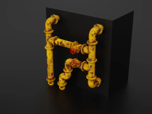 old pipes 3D Model