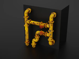 old pipes 3D Model