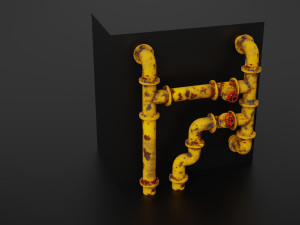 old pipes Model 3D
