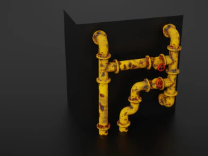 old pipes 3D Model