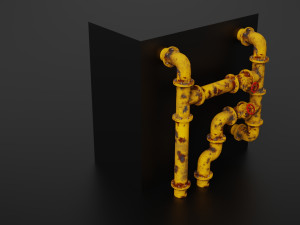 old pipes Model 3D
