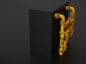 old pipes 3D Model