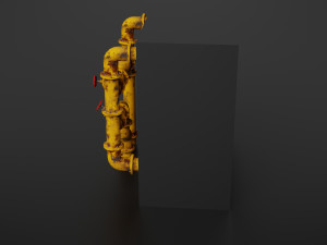 old pipes Model 3D
