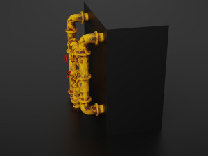 old pipes Model 3D