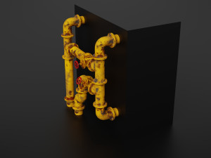 old pipes Model 3D