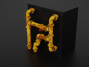 old pipes Model 3D