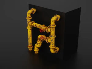old pipes 3D Model
