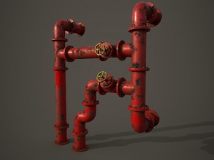 old pipes 3D Model