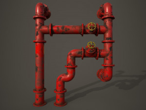 old pipes 3D मॉडल