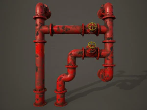 old pipes 3D Model