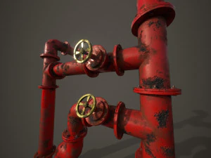 old pipes 3D Model