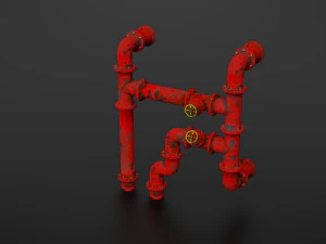 old pipes 3D Model