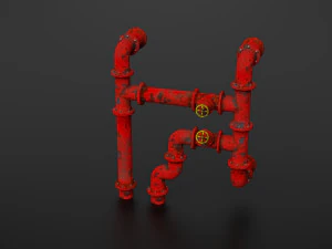 old pipes 3D Model