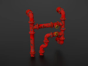 old pipes 3D Model