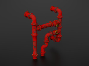 old pipes 3D मॉडल