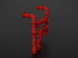 old pipes 3D मॉडल