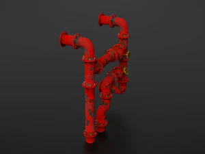 old pipes 3D Model
