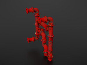 old pipes 3D मॉडल