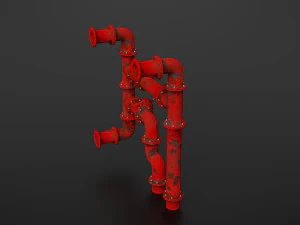 old pipes 3D Model