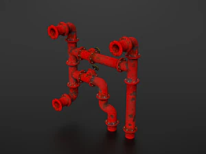 old pipes 3D Model