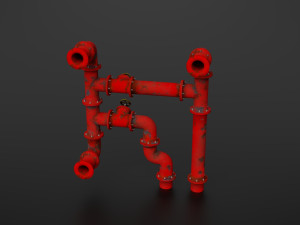 old pipes 3D मॉडल