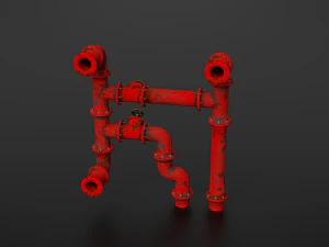 old pipes 3D Model