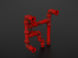 old pipes 3D मॉडल