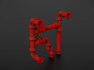 old pipes 3D Model