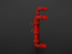 old pipes 3D Model