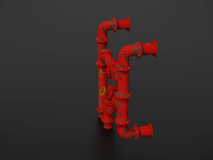 old pipes 3D Model