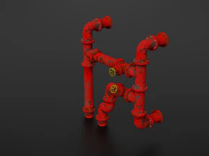 old pipes 3D Model