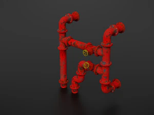 old pipes 3D Model