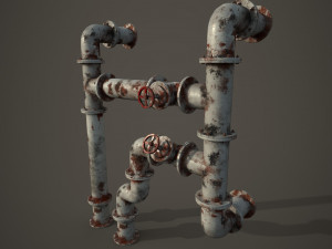 old pipes 3Dモデル