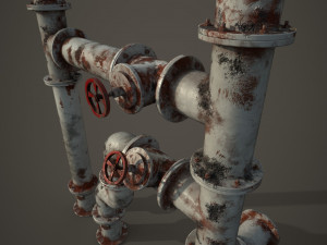 old pipes Model 3D