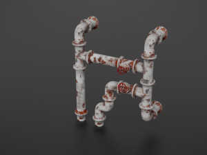 old pipes Model 3D