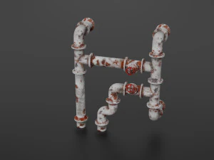old pipes 3D Model