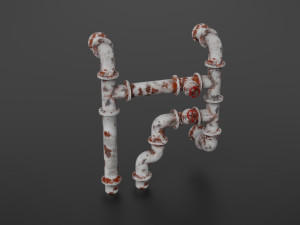 old pipes Model 3D