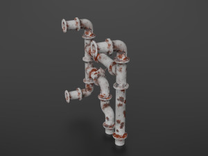 old pipes Model 3D