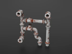 old pipes 3D Model