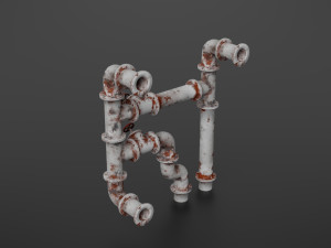 old pipes Model 3D