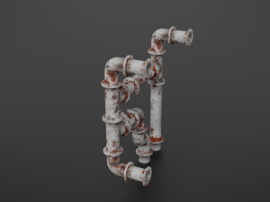 old pipes Model 3D