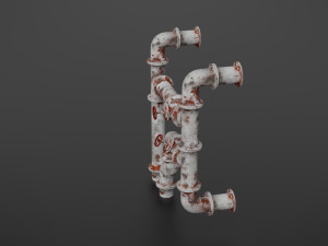 old pipes Model 3D