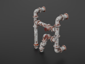 old pipes Model 3D