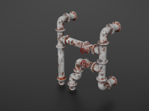 old pipes Model 3D