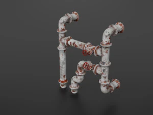 old pipes 3D Model