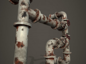 old pipes Model 3D