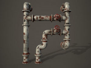 old pipes Model 3D