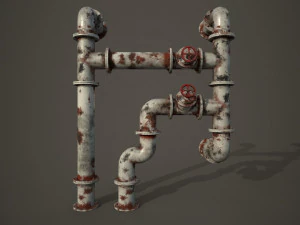 old pipes 3D Model