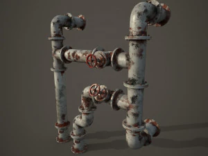 old pipes 3D Model